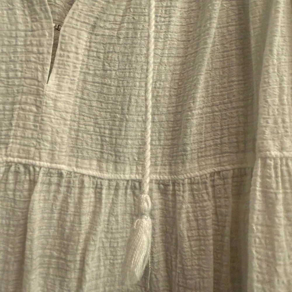 J. Crew Tiered maxi beach dress in crinkle cotton - Picture 4 of 4